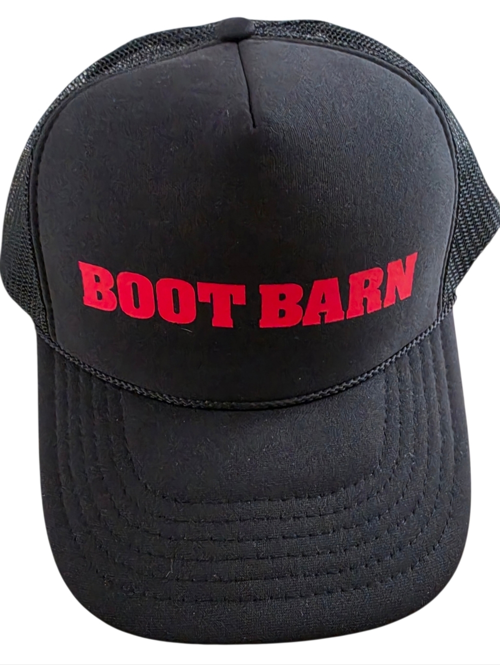 Boot Barn Trucker Black/Red Snapback Cap